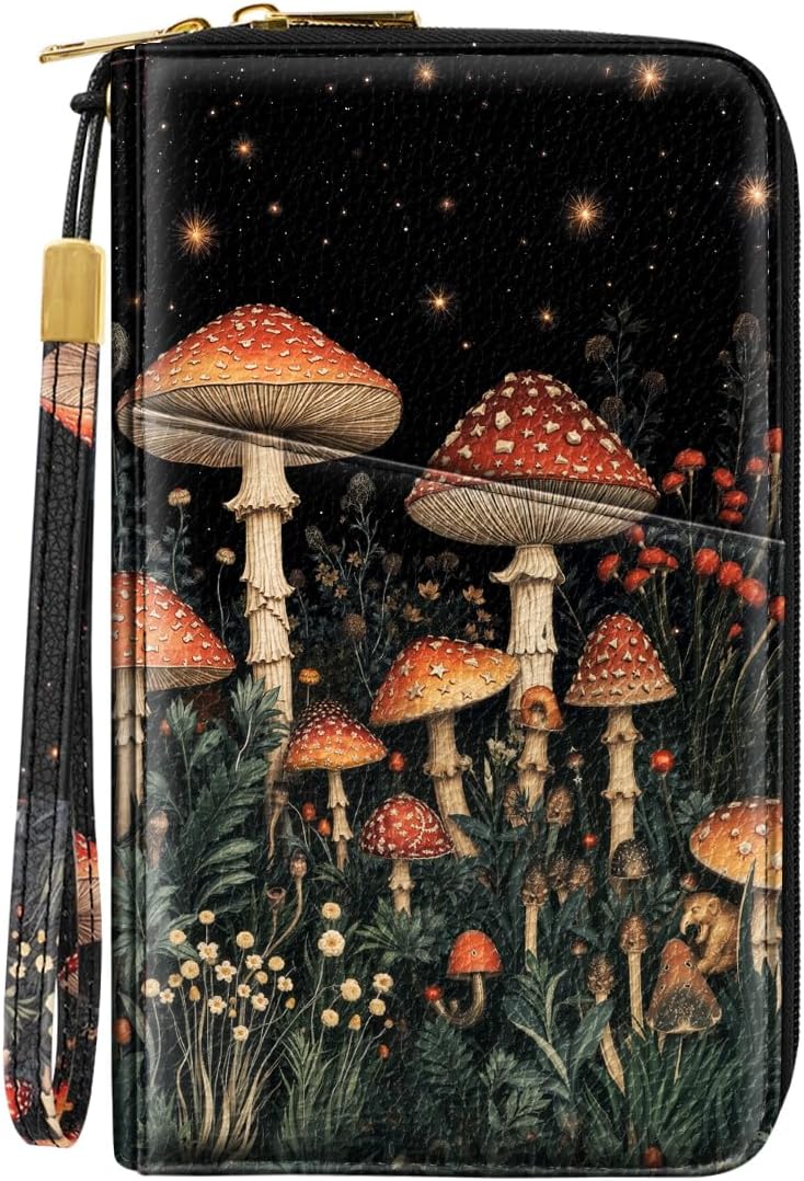 Family Passport Holder for Travel 4 5 or 6 Passports RFID Blocking | Multi-Passport Wallet, Travel Document Organizer, Zippered Case for Family, Group Travel, Cruise, Vacation,Watercoler Floral