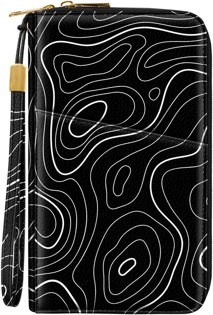 Family Passport Holder for Travel 4 5 or 6 Passports RFID Blocking | Multi-Passport Wallet, Travel Document Organizer, Zippered Case for Family, Group Travel, Cruise, Vacation,Watercoler Floral