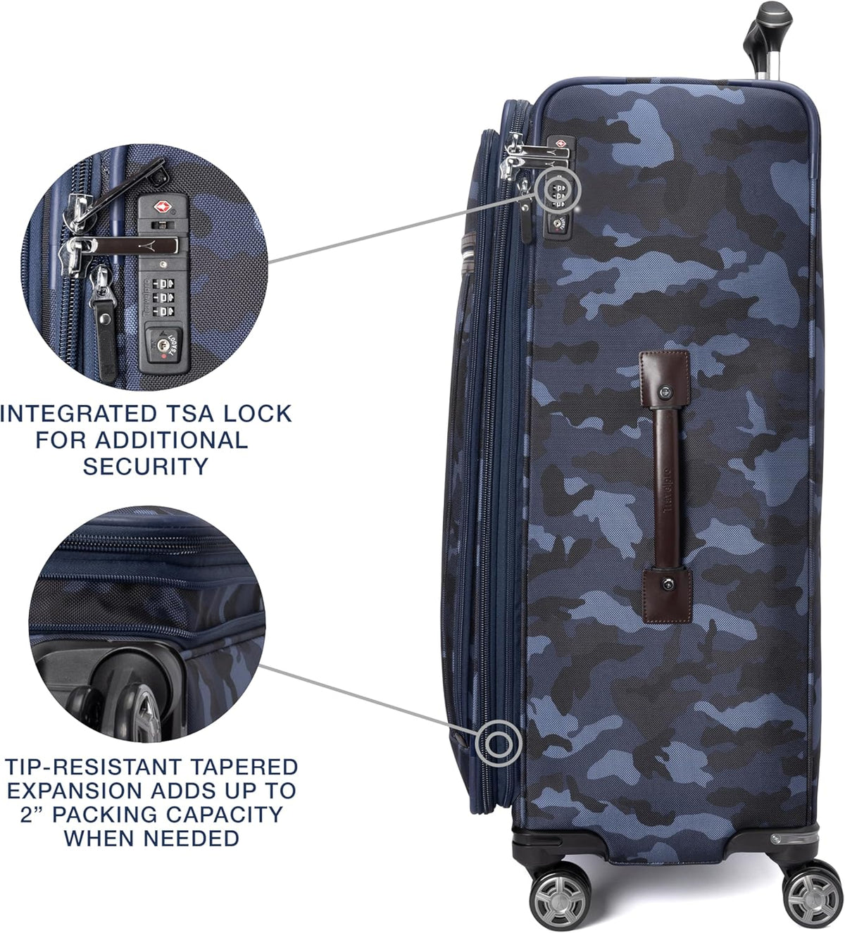 Platinum Elite Softside Expandable Carry on Luggage, 8 Wheel Spinner Suitcase, USB Port, Suiter, Men and Women, Shadow Black, Carry On 21-Inch