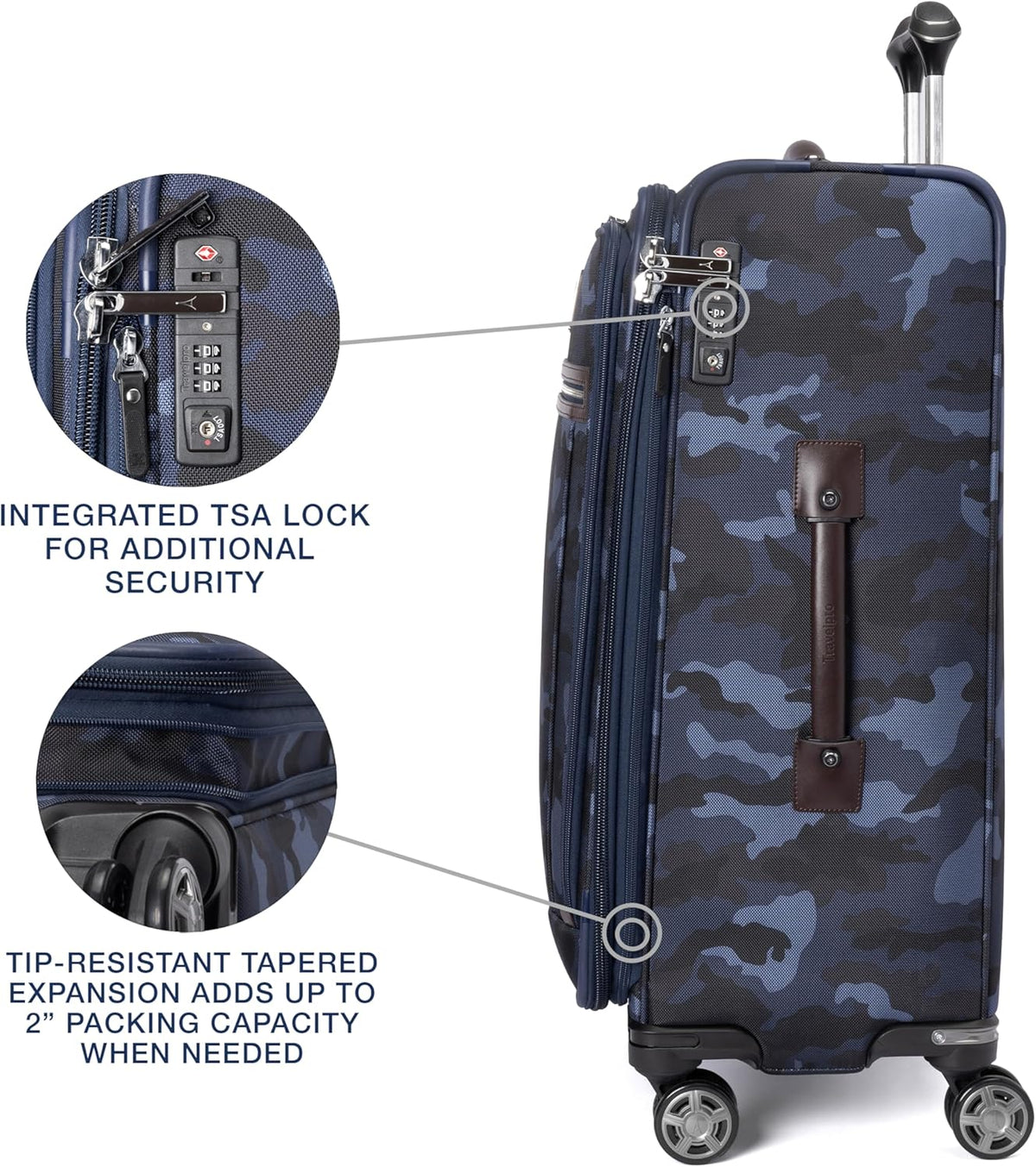 Platinum Elite Softside Expandable Carry on Luggage, 8 Wheel Spinner Suitcase, USB Port, Suiter, Men and Women, Shadow Black, Carry On 21-Inch