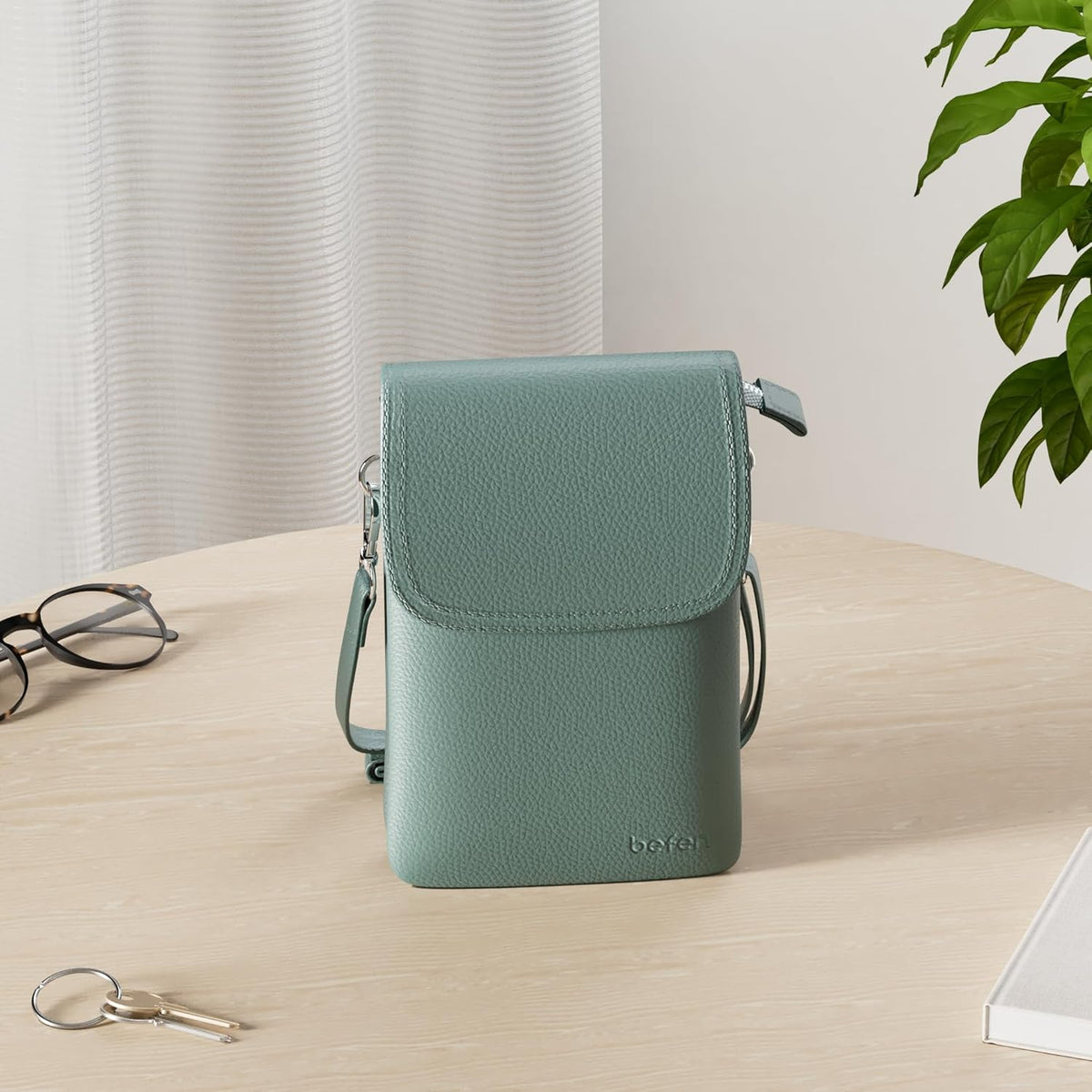 Genuine Leather Small Crossbody Bags for Women Cell Phone Bag Cross Body Purses,Silver Zipper