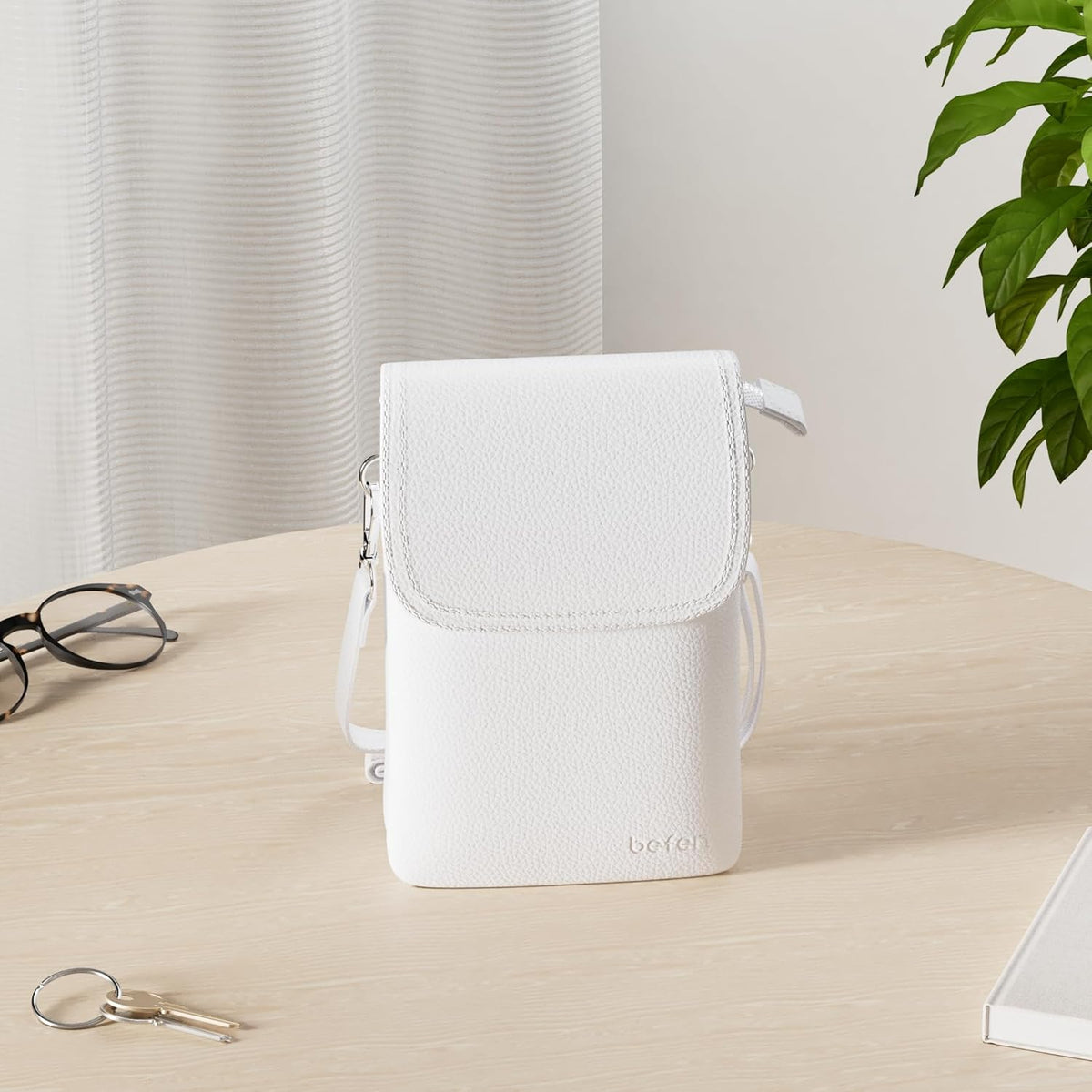 Genuine Leather Small Crossbody Bags for Women Cell Phone Bag Cross Body Purses,Silver Zipper