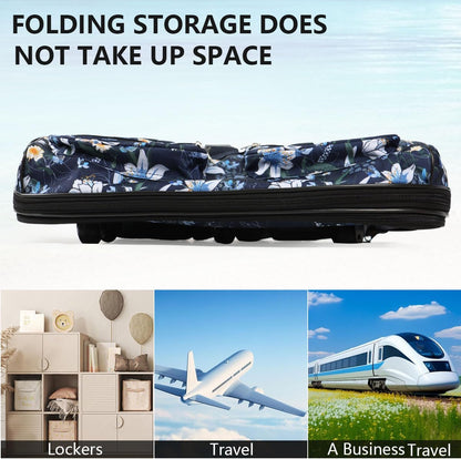30''36''40''Rolling Wheeled Duffel Bag Suitcases with Wheels Expandable Foldable Luggage Bag Rolling Travel Bag Duffel Bag for Men Women#Black,30