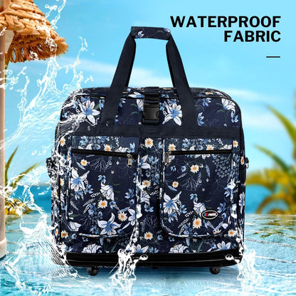 30''36''40''Rolling Wheeled Duffel Bag Suitcases with Wheels Expandable Foldable Luggage Bag Rolling Travel Bag Duffel Bag for Men Women#Black,30