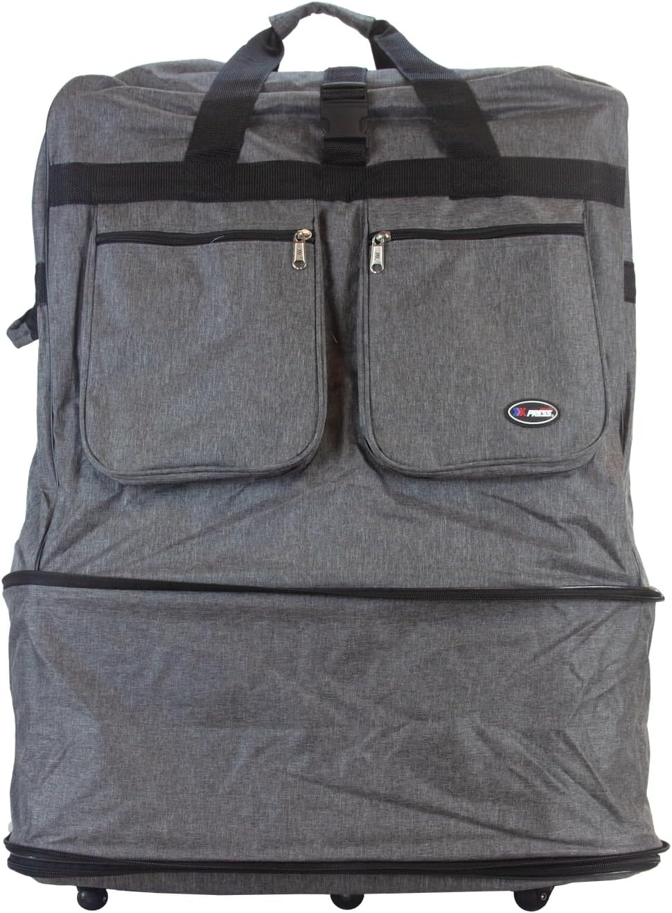 30''36''40''Rolling Wheeled Duffel Bag Suitcases with Wheels Expandable Foldable Luggage Bag Rolling Travel Bag Duffel Bag for Men Women#Black,30