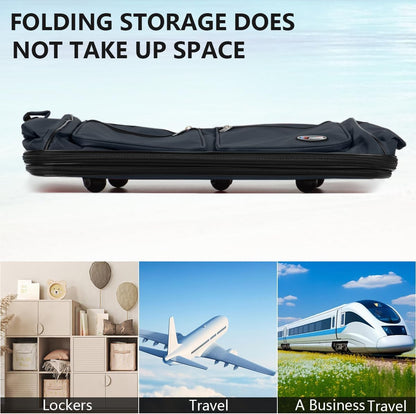 30''36''40''Rolling Wheeled Duffel Bag Suitcases with Wheels Expandable Foldable Luggage Bag Rolling Travel Bag Duffel Bag for Men Women#Black,30