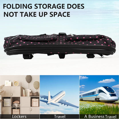 30''36''40''Rolling Wheeled Duffel Bag Suitcases with Wheels Expandable Foldable Luggage Bag Rolling Travel Bag Duffel Bag for Men Women#Black,30