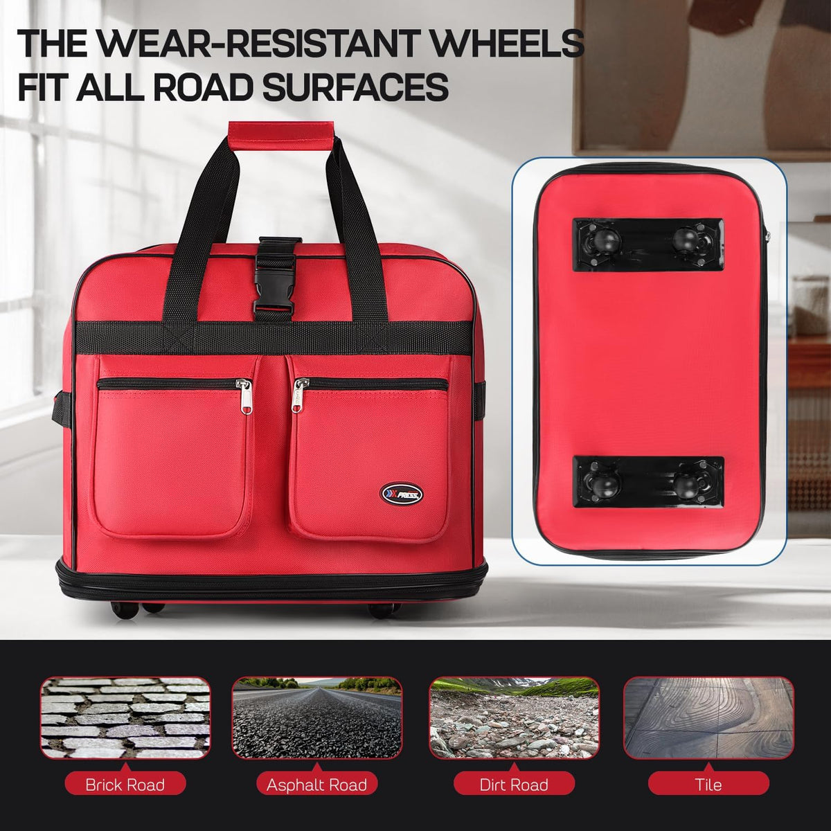 30''36''40''Rolling Wheeled Duffel Bag Suitcases with Wheels Expandable Foldable Luggage Bag Rolling Travel Bag Duffel Bag for Men Women#Black,30