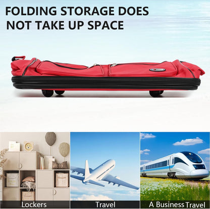 30''36''40''Rolling Wheeled Duffel Bag Suitcases with Wheels Expandable Foldable Luggage Bag Rolling Travel Bag Duffel Bag for Men Women#Black,30