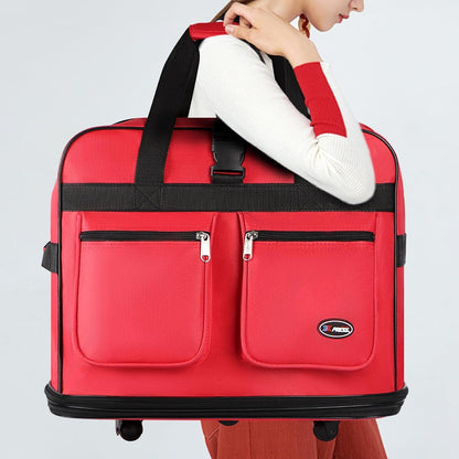 30''36''40''Rolling Wheeled Duffel Bag Suitcases with Wheels Expandable Foldable Luggage Bag Rolling Travel Bag Duffel Bag for Men Women#Black,30