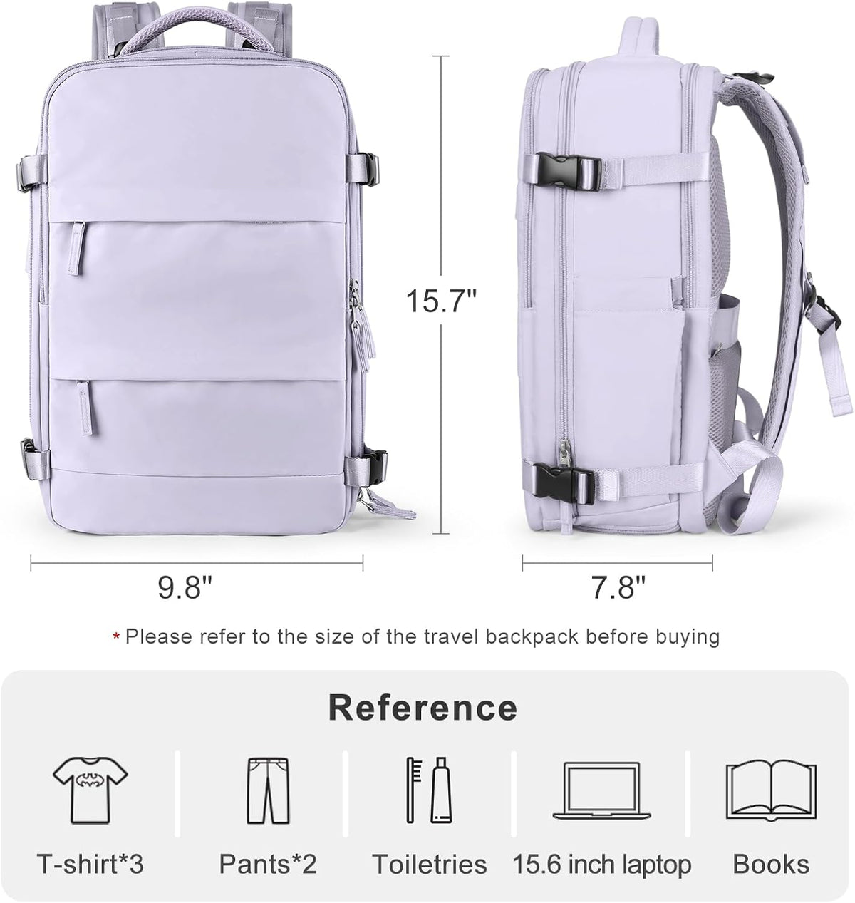 Travel Backpack Carry On Backpack Personal Item Travel Bag Mochila De Viaje Carry On Backpack For Airplanes Traveling Backpack For Women Gym Backpacks College Backpacks Sapphire Blue - Colors A