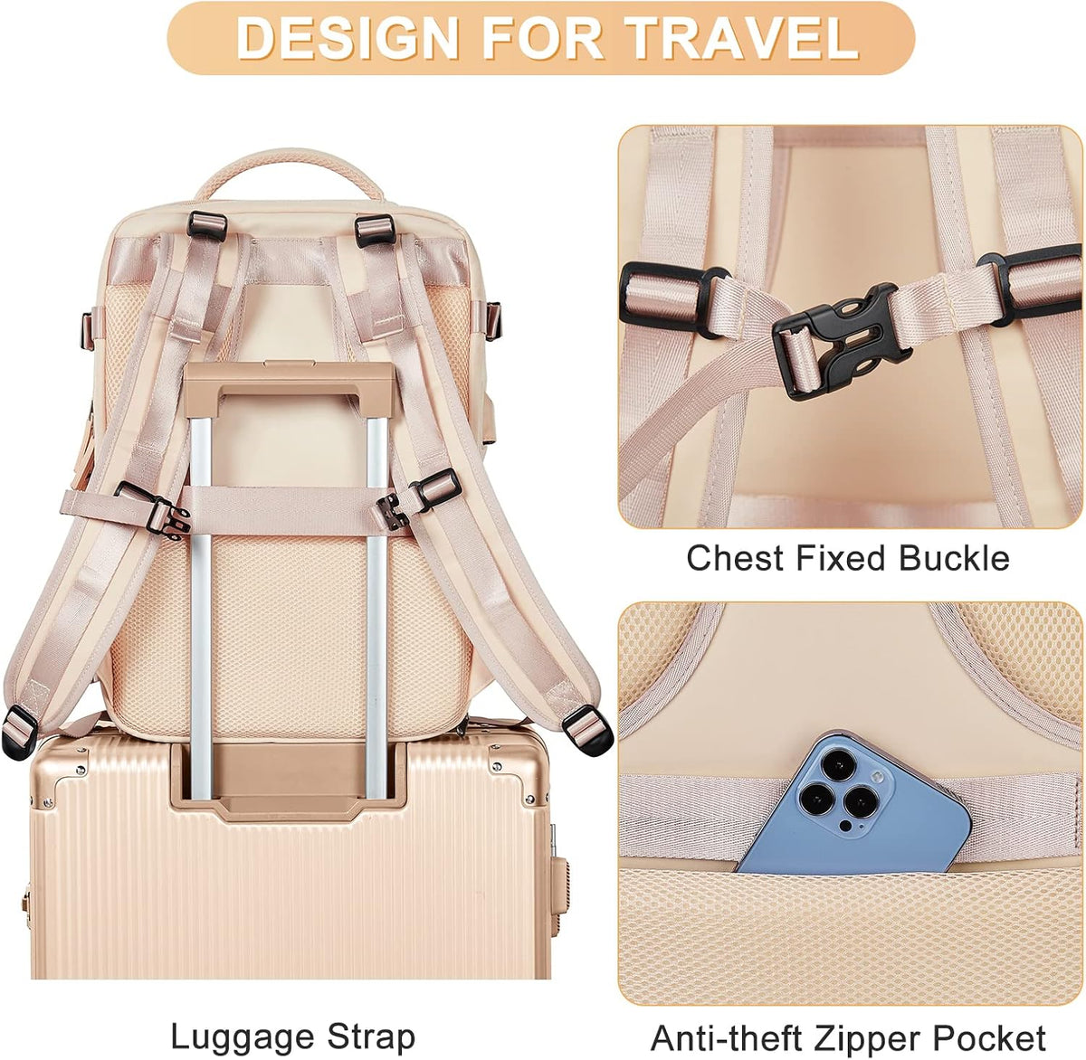 Travel Backpack Carry On Backpack Personal Item Travel Bag Mochila De Viaje Carry On Backpack For Airplanes Traveling Backpack For Women Gym Backpacks College Backpacks Sapphire Blue - Colors A