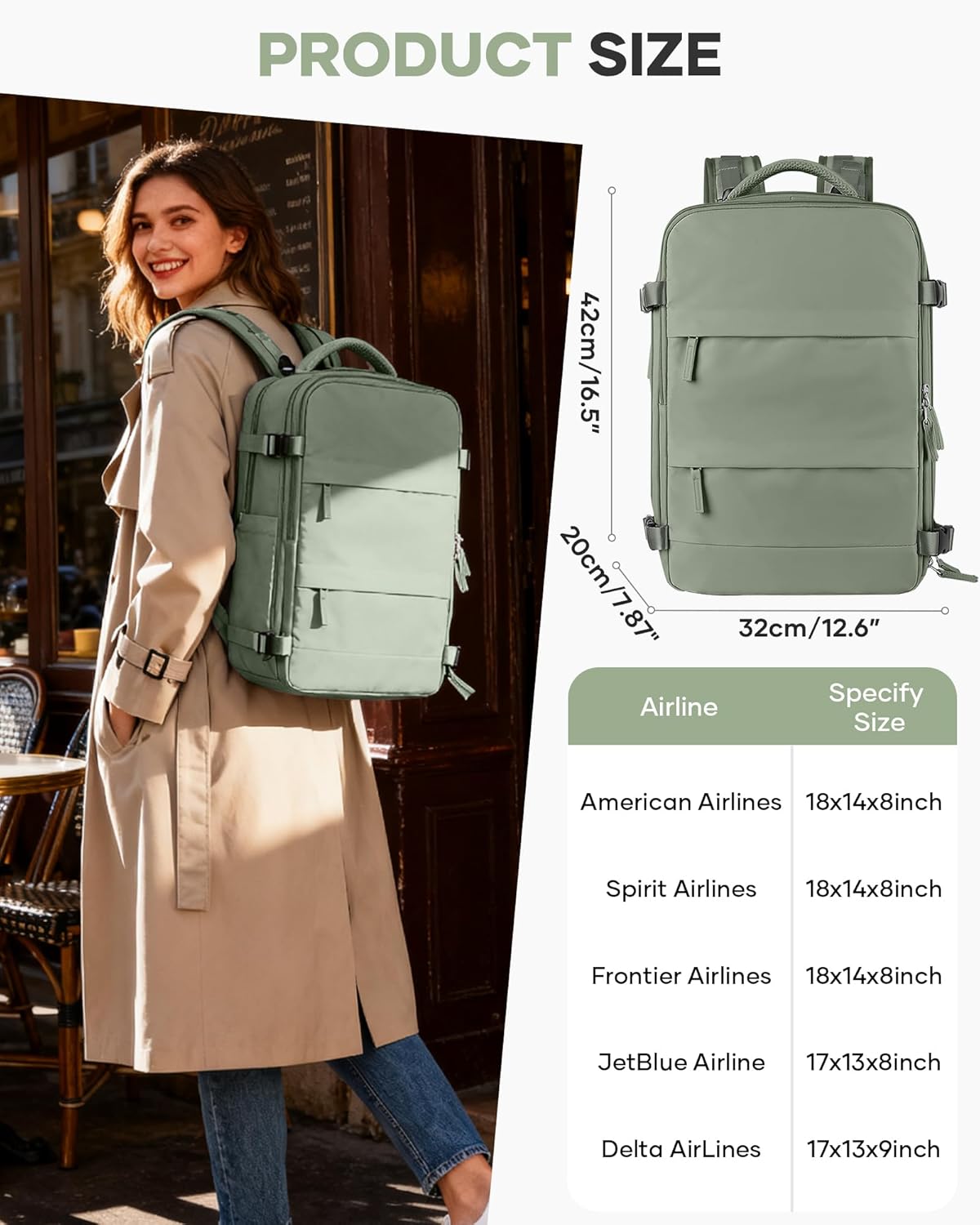 Travel Backpack Carry On Backpack Personal Item Travel Bag Mochila De Viaje Carry On Backpack For Airplanes Traveling Backpack For Women Gym Backpacks College Backpacks Sapphire Blue - Colors A