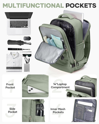 Travel Backpack Carry On Backpack Personal Item Travel Bag Mochila De Viaje Carry On Backpack For Airplanes Traveling Backpack For Women Gym Backpacks College Backpacks Sapphire Blue - Colors A