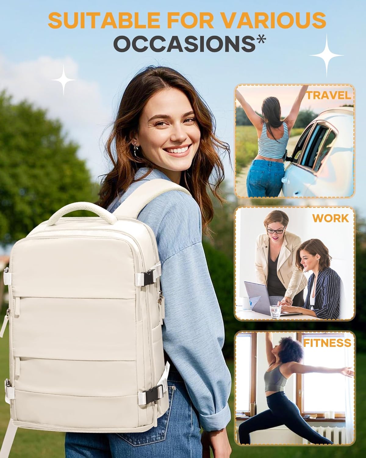 Travel Backpack Carry On Backpack Personal Item Travel Bag Mochila De Viaje Carry On Backpack For Airplanes Traveling Backpack For Women Gym Backpacks College Backpacks Sapphire Blue - Colors A