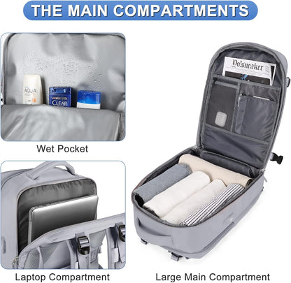Travel Backpack Carry On Backpack Personal Item Travel Bag Mochila De Viaje Carry On Backpack For Airplanes Traveling Backpack For Women Gym Backpacks College Backpacks Sapphire Blue - Colors A