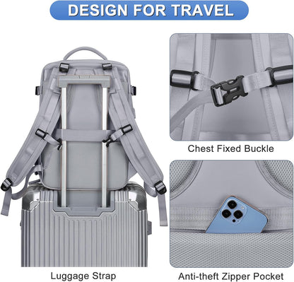 Travel Backpack Carry On Backpack Personal Item Travel Bag Mochila De Viaje Carry On Backpack For Airplanes Traveling Backpack For Women Gym Backpacks College Backpacks Sapphire Blue - Colors A