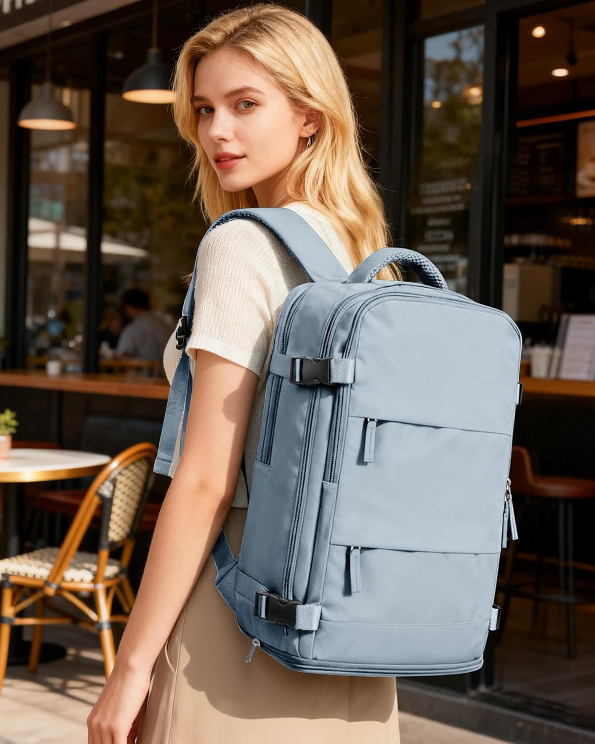 Travel Backpack Carry On Backpack Personal Item Travel Bag Mochila De Viaje Carry On Backpack For Airplanes Traveling Backpack For Women Gym Backpacks College Backpacks Sapphire Blue - Colors A