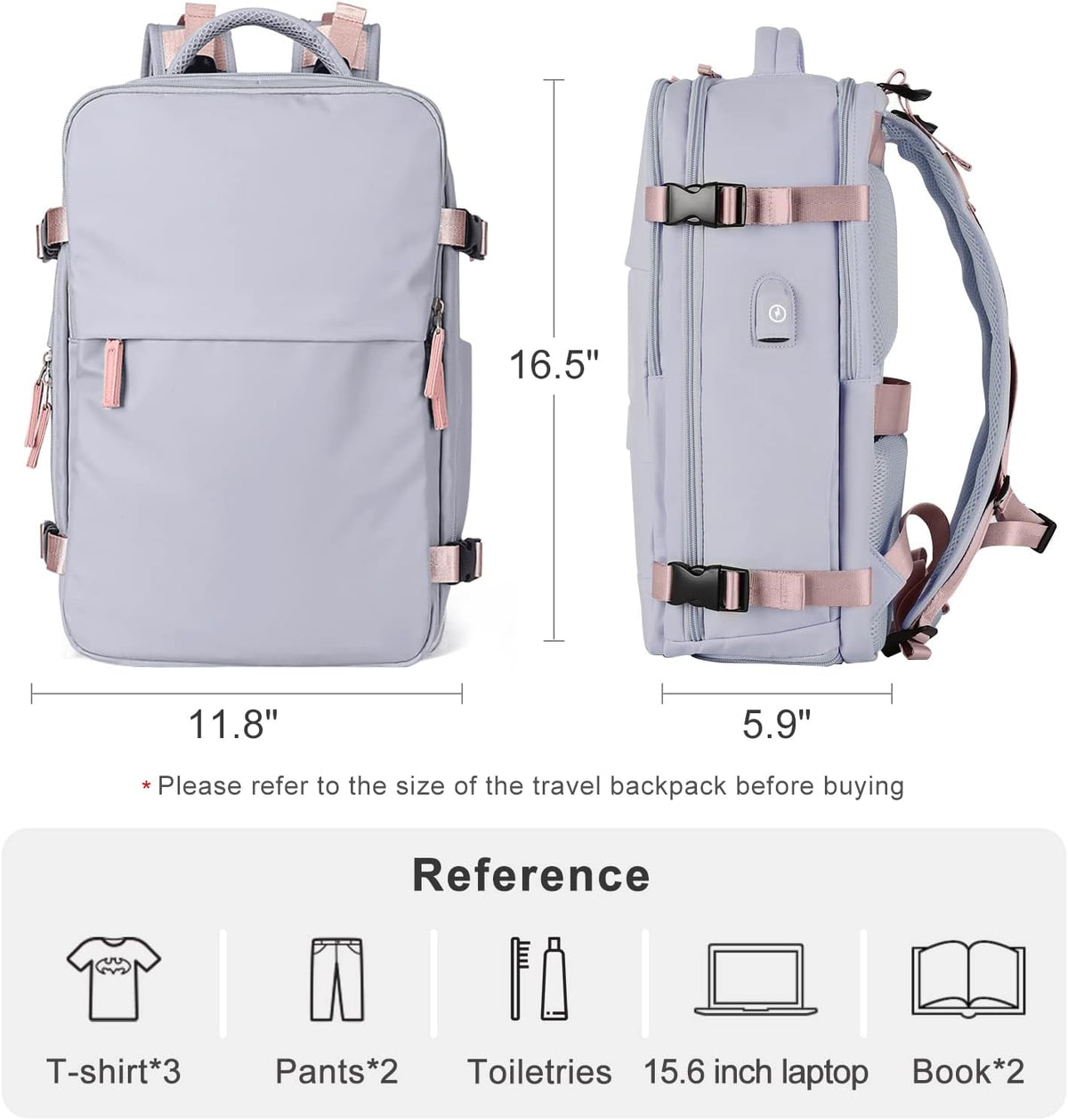 Travel Backpack Carry On Backpack Personal Item Travel Bag Mochila De Viaje Carry On Backpack For Airplanes Traveling Backpack For Women Gym Backpacks College Backpacks Sapphire Blue - Colors A