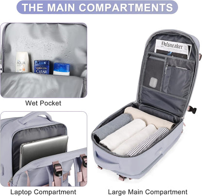 Travel Backpack Carry On Backpack Personal Item Travel Bag Mochila De Viaje Carry On Backpack For Airplanes Traveling Backpack For Women Gym Backpacks College Backpacks Sapphire Blue - Colors A