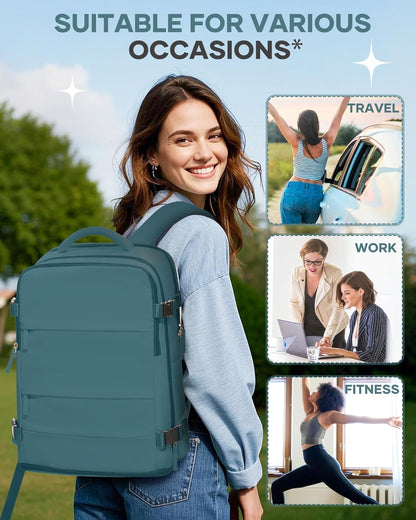 Travel Backpack Carry On Backpack Personal Item Travel Bag Mochila De Viaje Carry On Backpack For Airplanes Traveling Backpack For Women Gym Backpacks College Backpacks Sapphire Blue - Colors A