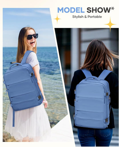 Travel Backpack Carry On Backpack Personal Item Travel Bag Mochila De Viaje Carry On Backpack For Airplanes Traveling Backpack For Women Gym Backpacks College Backpacks Sapphire Blue - Colors A