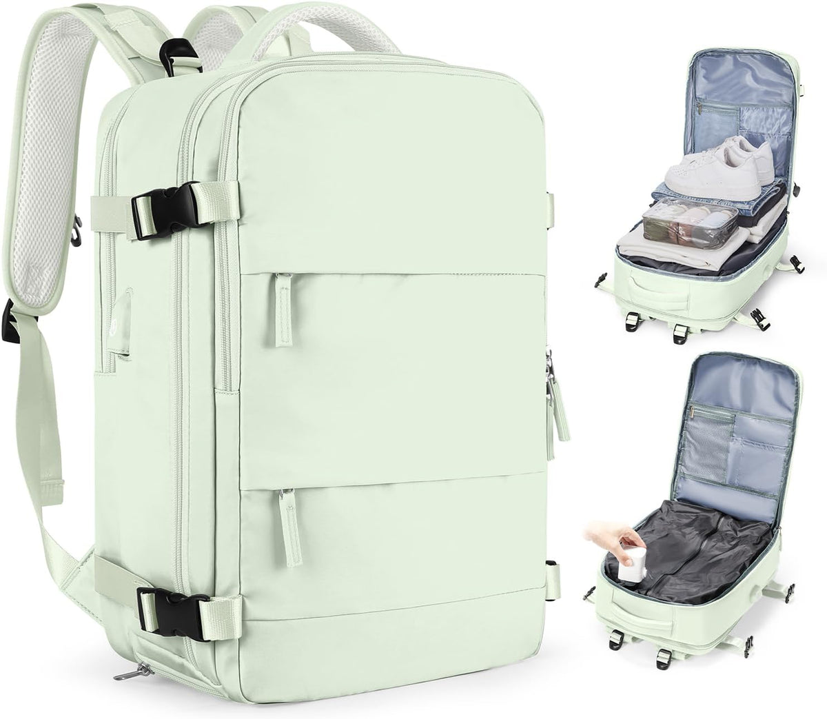 Travel Backpack Carry On Backpack Personal Item Travel Bag Mochila De Viaje Carry On Backpack For Airplanes Traveling Backpack For Women Gym Backpacks College Backpacks Sapphire Blue - Colors A