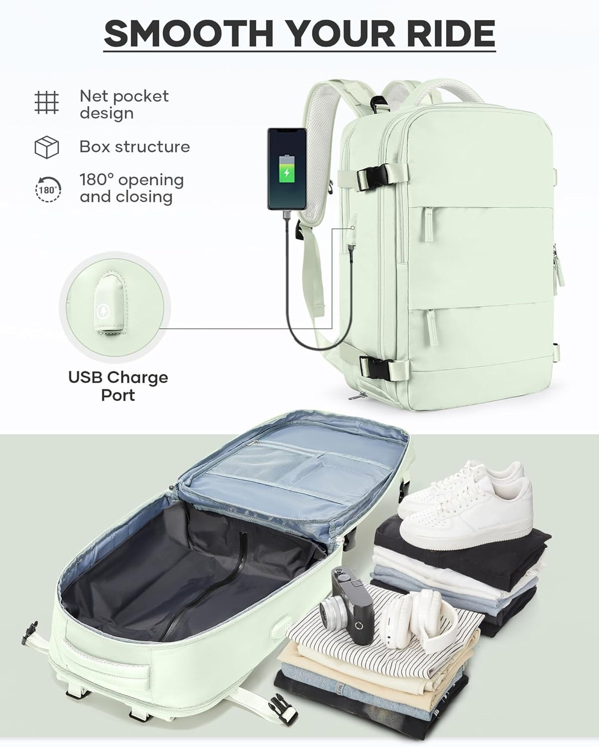 Travel Backpack Carry On Backpack Personal Item Travel Bag Mochila De Viaje Carry On Backpack For Airplanes Traveling Backpack For Women Gym Backpacks College Backpacks Sapphire Blue - Colors A