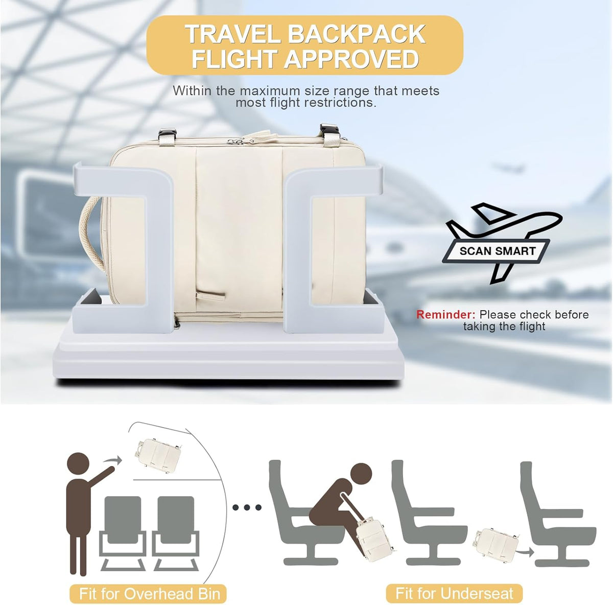 Travel Backpack Carry On Backpack Personal Item Travel Bag Mochila De Viaje Carry On Backpack For Airplanes Traveling Backpack For Women Gym Backpacks College Backpacks Sapphire Blue - Colors A