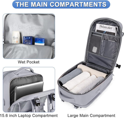 Travel Backpack Carry On Backpack Personal Item Travel Bag Mochila De Viaje Carry On Backpack For Airplanes Traveling Backpack For Women Gym Backpacks College Backpacks Sapphire Blue - Colors A