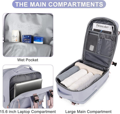 Travel Backpack Carry On Backpack Personal Item Travel Bag Mochila De Viaje Carry On Backpack For Airplanes Traveling Backpack For Women Gym Backpacks College Backpacks Sapphire Blue - Colors A