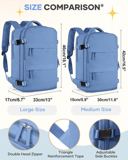Travel Backpack Carry On Backpack Personal Item Travel Bag Mochila De Viaje Carry On Backpack For Airplanes Traveling Backpack For Women Gym Backpacks College Backpacks Sapphire Blue - Colors A