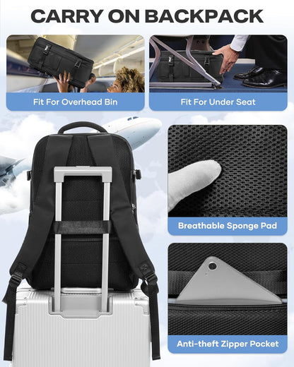 Travel Backpack Carry On Backpack Personal Item Travel Bag Mochila De Viaje Carry On Backpack For Airplanes Traveling Backpack For Women Gym Backpacks College Backpacks Sapphire Blue - Colors A