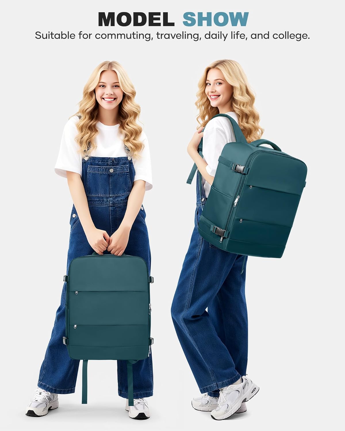 Travel Backpack Carry On Backpack Personal Item Travel Bag Mochila De Viaje Carry On Backpack For Airplanes Traveling Backpack For Women Gym Backpacks College Backpacks Sapphire Blue - Colors A