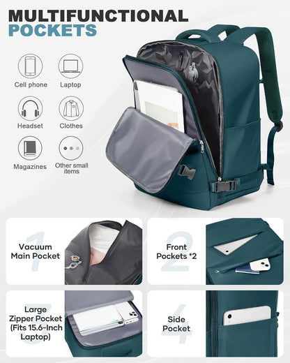 Travel Backpack Carry On Backpack Personal Item Travel Bag Mochila De Viaje Carry On Backpack For Airplanes Traveling Backpack For Women Gym Backpacks College Backpacks Sapphire Blue - Colors A