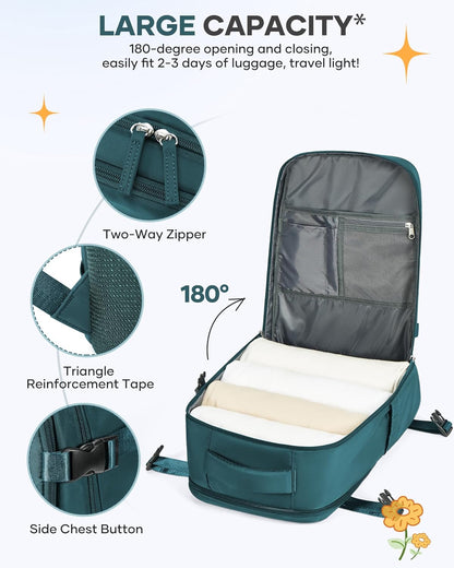 Travel Backpack Carry On Backpack Personal Item Travel Bag Mochila De Viaje Carry On Backpack For Airplanes Traveling Backpack For Women Gym Backpacks College Backpacks Sapphire Blue - Colors A