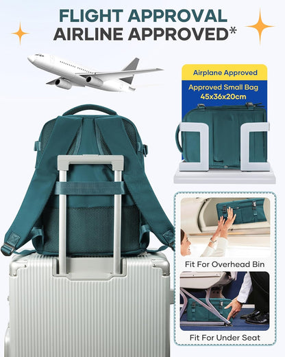 Travel Backpack Carry On Backpack Personal Item Travel Bag Mochila De Viaje Carry On Backpack For Airplanes Traveling Backpack For Women Gym Backpacks College Backpacks Sapphire Blue - Colors A