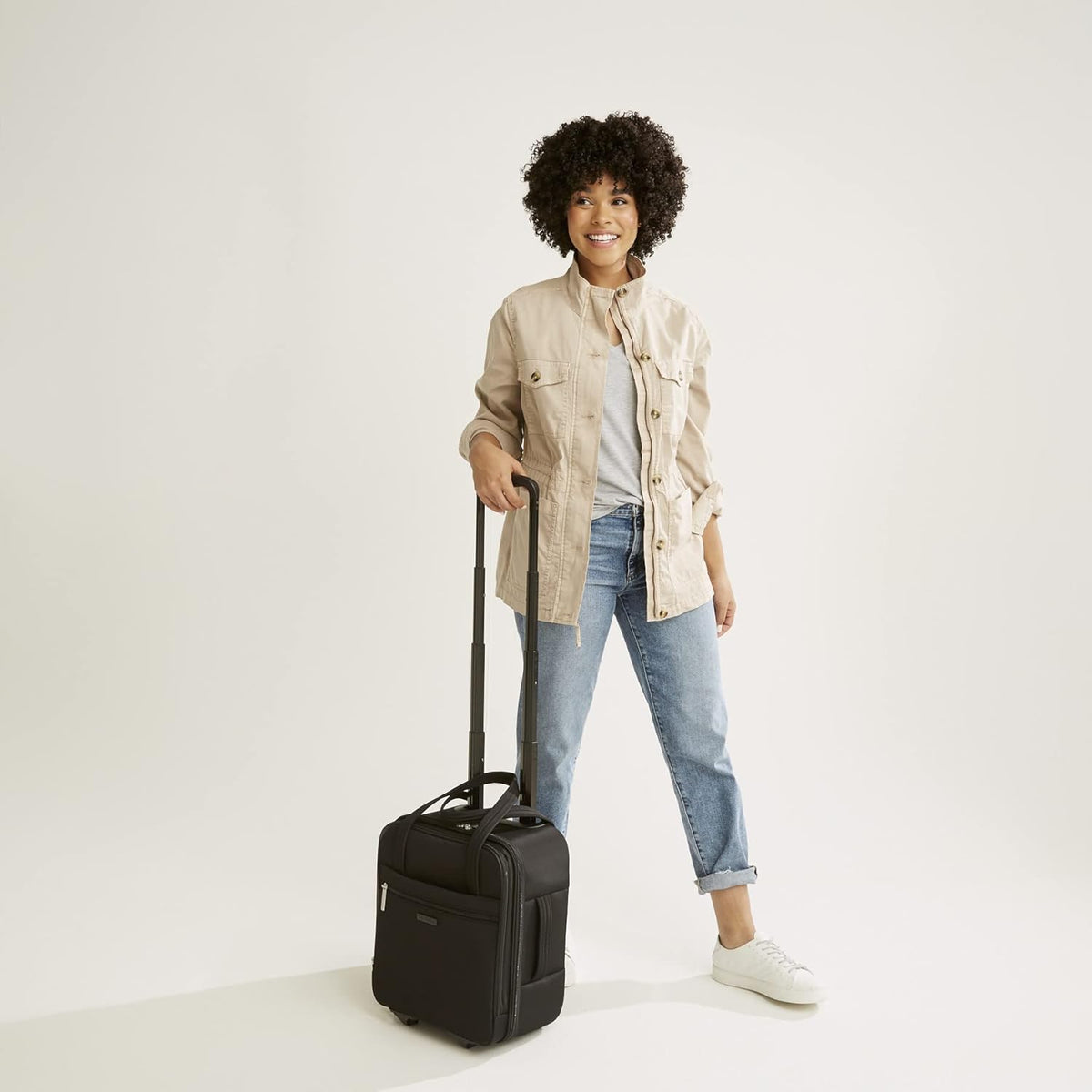 Softside Underseat Rolling Work Bag, Botanical Paisley