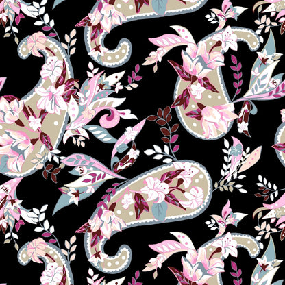 Softside Underseat Rolling Work Bag, Botanical Paisley