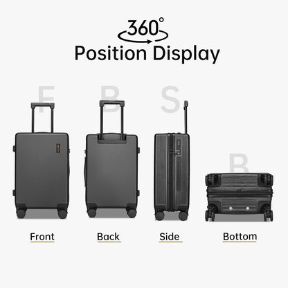 Hulsin 20 IN Hard Shell Carry on Luggage 22x14x9 Airline Approved for Women | Hardside Carry-on Suitcase with Spinner Wheels,Small Lightweight Rolling Suitcase for Travel,Holiday,Business