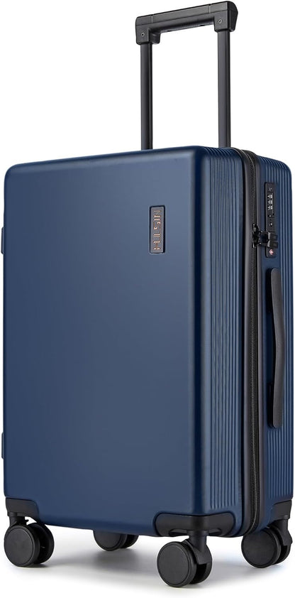 Hulsin 20 IN Hard Shell Carry on Luggage 22x14x9 Airline Approved for Women | Hardside Carry-on Suitcase with Spinner Wheels,Small Lightweight Rolling Suitcase for Travel,Holiday,Business
