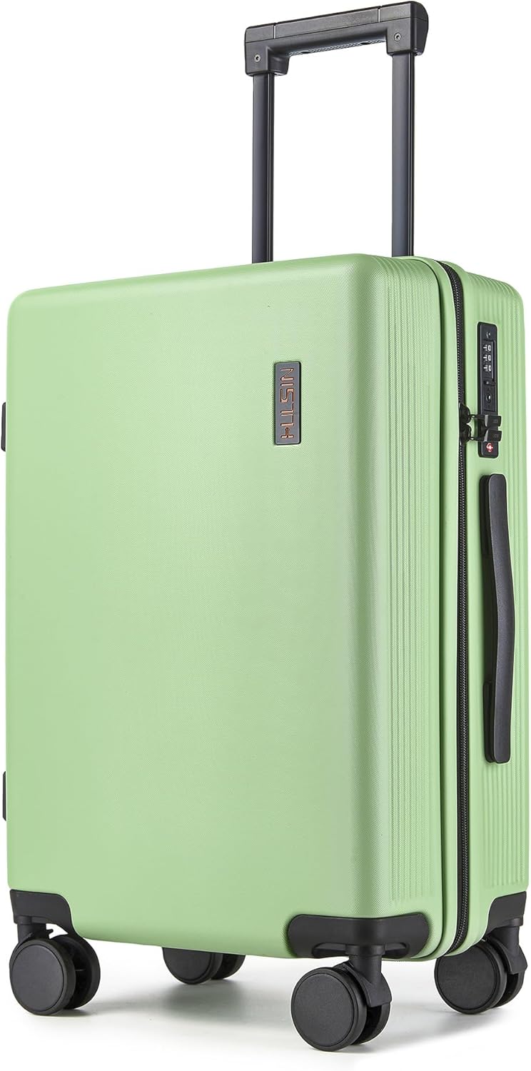 Hulsin 20 IN Hard Shell Carry on Luggage 22x14x9 Airline Approved for Women | Hardside Carry-on Suitcase with Spinner Wheels,Small Lightweight Rolling Suitcase for Travel,Holiday,Business