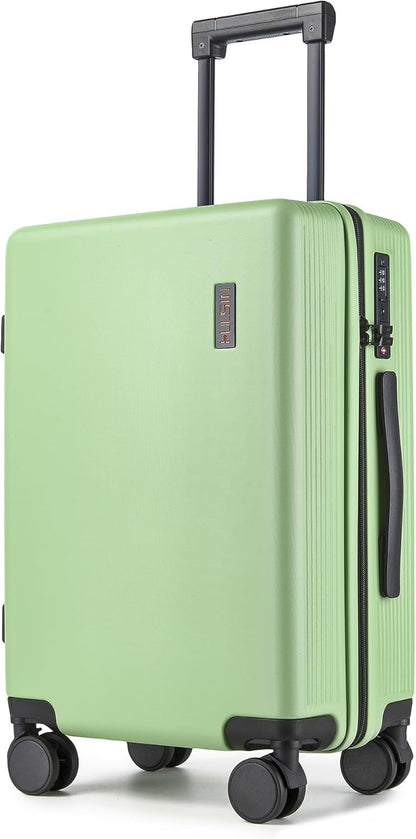 Hulsin 20 IN Hard Shell Carry on Luggage 22x14x9 Airline Approved for Women | Hardside Carry-on Suitcase with Spinner Wheels,Small Lightweight Rolling Suitcase for Travel,Holiday,Business