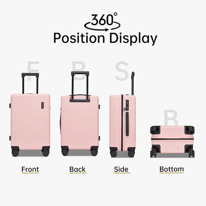 Hulsin 20 IN Hard Shell Carry on Luggage 22x14x9 Airline Approved for Women | Hardside Carry-on Suitcase with Spinner Wheels,Small Lightweight Rolling Suitcase for Travel,Holiday,Business