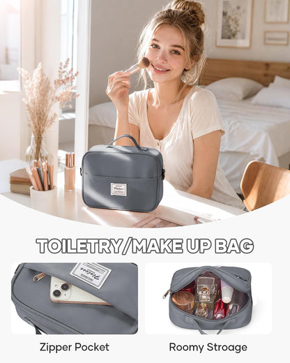 Travel Duffel Bag, 18x14x8 Inches Travel Bag Spirit with Shoes Compartment, Weekender Overnight Bag for Women with Trolley Sleeve, Carry On Bag for Airplanes Sport Tote Gym Bag Black - Colors B