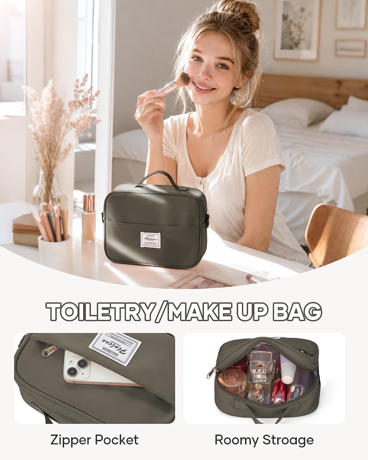 Travel Duffel Bag, 18x14x8 Inches Travel Bag Spirit with Shoes Compartment, Weekender Overnight Bag for Women with Trolley Sleeve, Carry On Bag for Airplanes Sport Tote Gym Bag Black - Colors B