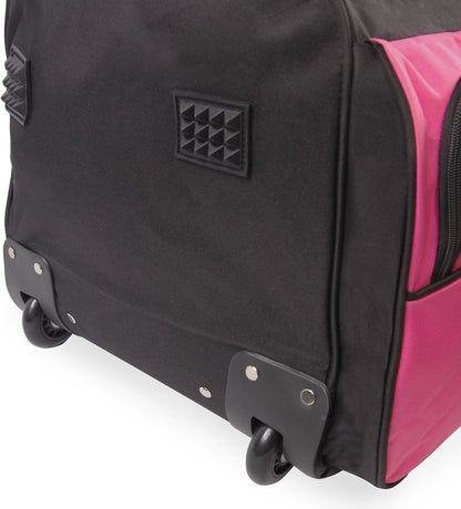 Unisex 30' Large Rolling Duffel Bag, Pink,One Size