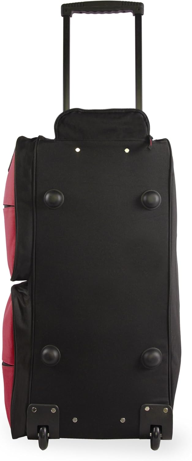 Unisex 30' Large Rolling Duffel Bag, Pink,One Size