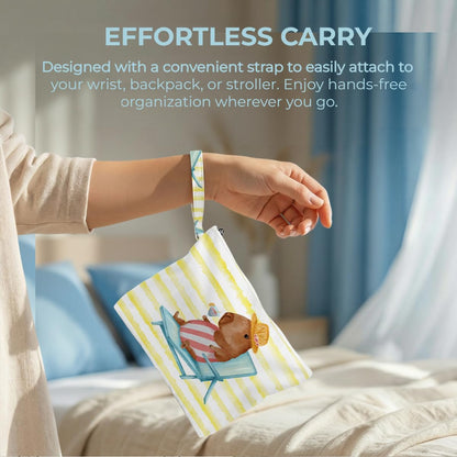 Wet Bag, 4 Pack Waterproof Reusable Storage Pouch, Dry Wet Separation for Travel Gym Beach Pool, Organize Swimsuits Toiletries Daily Items