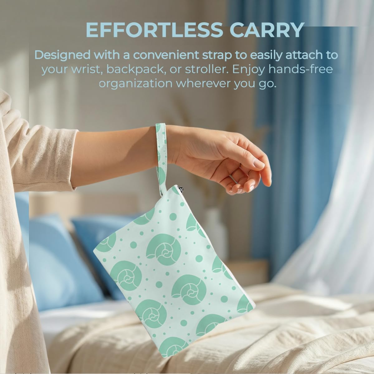 Wet Bag, 4 Pack Waterproof Reusable Storage Pouch, Dry Wet Separation for Travel Gym Beach Pool, Organize Swimsuits Toiletries Daily Items
